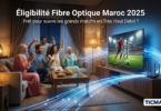 Éligibilité fibre optique au Maroc 2025 pour regarder les matchs de la CAN en très haut débit
