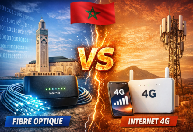 fibre maroc vs 4g maroc comparatif internet maroc