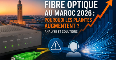 Fibre optique au Maroc 2026 avec augmentation des plaintes et analyse de la qualité internet FTTH