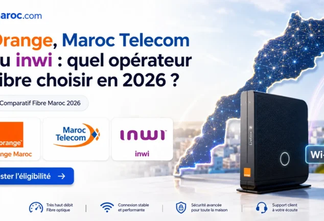 Orange, Maroc Telecom ou inwi : quel opérateur Fibre choisir en 2026 au Maroc